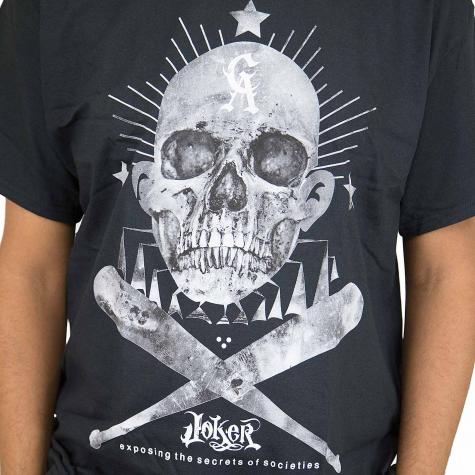 Joker Brand T-Shirt Skull Clown schwarz 