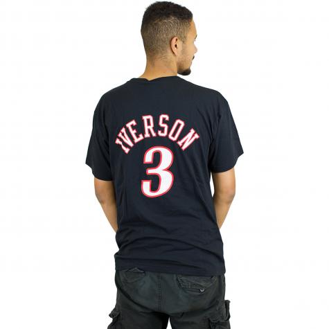 Mitchell & Ness T-Shirt A.Iverson Philadelphia 76 schwarz 