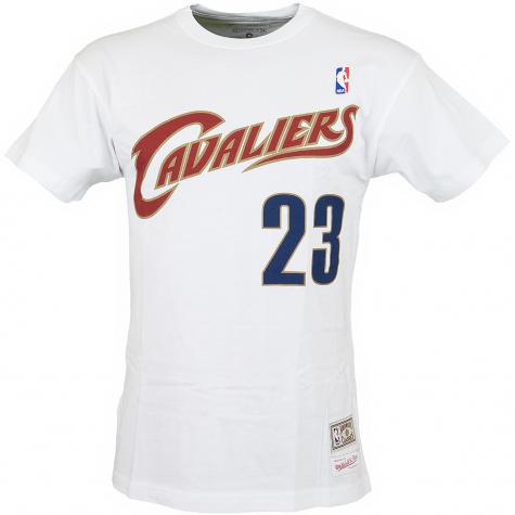 Mitchell & Ness T-Shirt Cleveland Cavaliers James weiß 