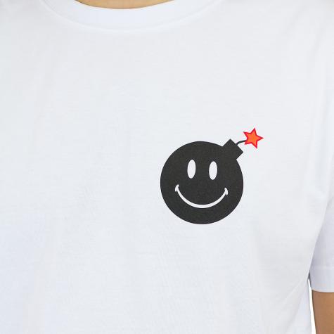 Mister Tee T-Shirt Smiley Bomb weiß 