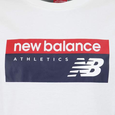 New Balance T-Shirt Athletic Banner weiß 