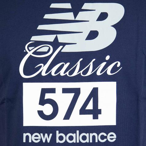 New Balance T-Shirt Classic 574 dunkelblau 