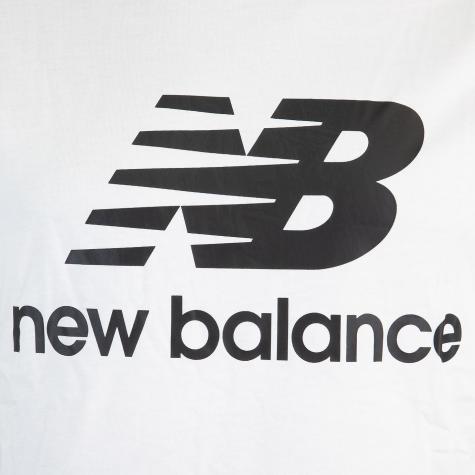 New Balance T-Shirt Essentials Stacked Logo weiß 