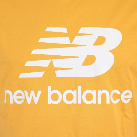 New Balance Essential Stacked Logo T-Shirt gelb 