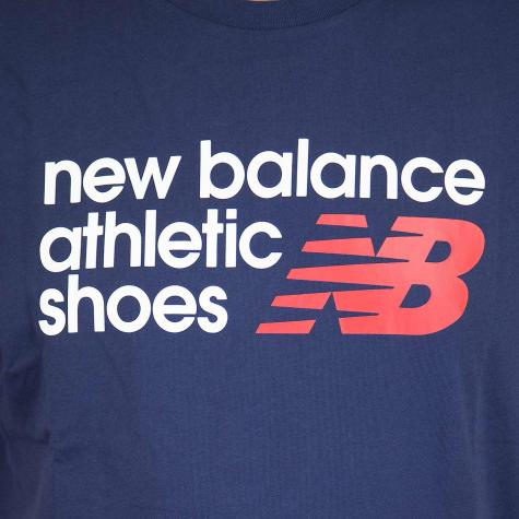 New Balance T-Shirt Shoe Box dunkelblau 
