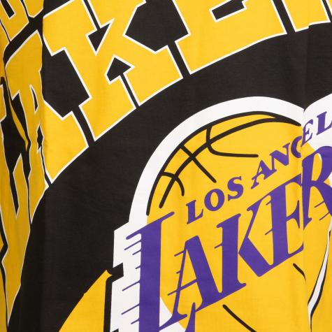 T-Shirt New Era NBA Large Wordmark Los Angeles Lakers Oversized yellow 