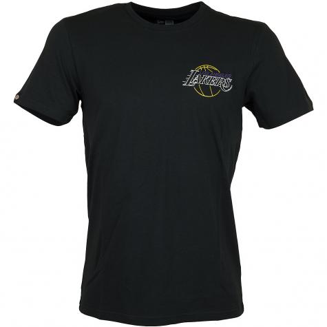 New Era T-Shirt NBA Neon Lights L.A.Lakers schwarz 