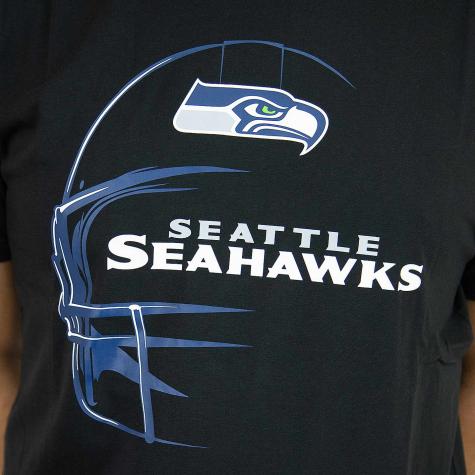 New Era T-Shirt NFL Headshot Seattle Seahawks schwarz 