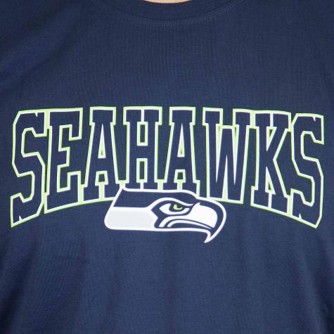 New Era T-Shirt NFL Script Seattle Seahawks dunkelblau 
