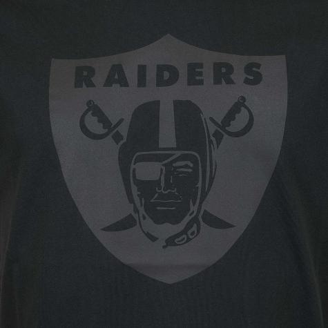 New Era T-Shirt NFL Tonal Black Logo Oakland Raiders schwarz 