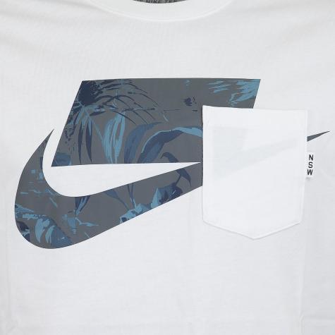 Nike T-Shirt Block weiß/grau 