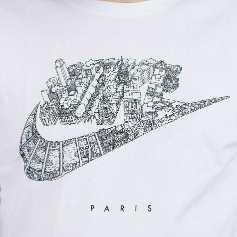 Nike T-Shirt Cityscape Paris weiß 