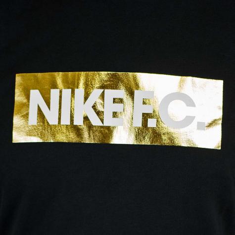 Nike T-Shirt FC schwarz/gold 
