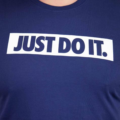 Nike T-Shirt Just Do It blau/weiß 