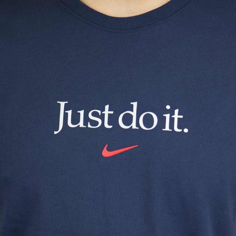 Nike T-Shirt Just Do It dunkelblau/rot