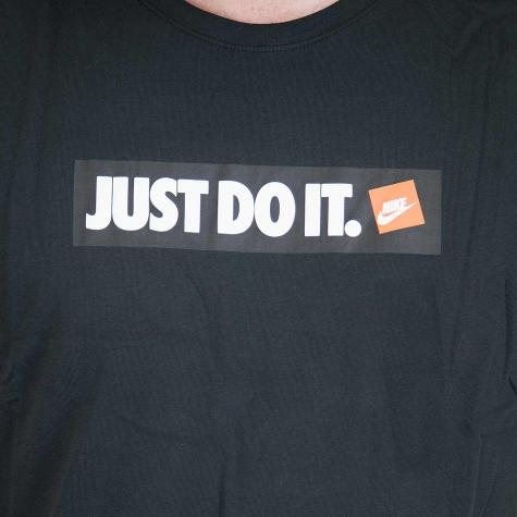 Nike T-Shirt Just Do It schwarz/weiß 