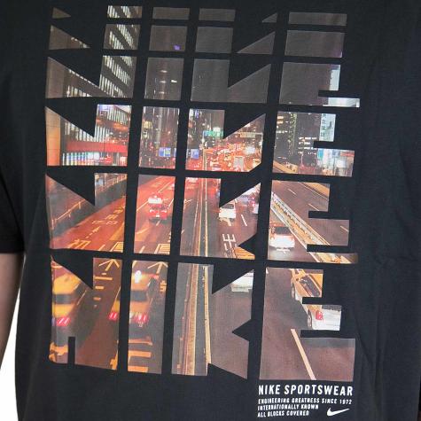 Nike T-Shirt  Photo Tokyo schwarz 