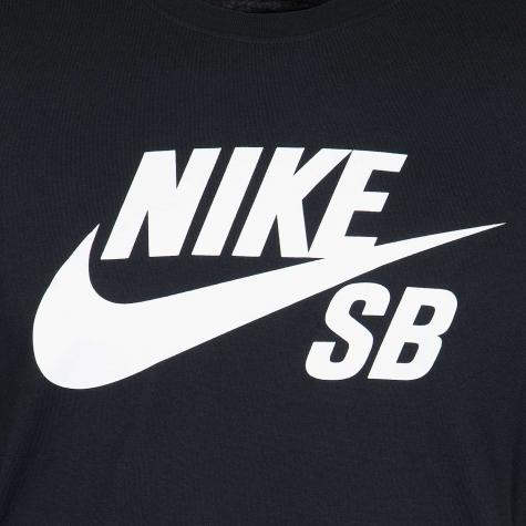 Nike T-Shirt SB Logo schwarz/weiß 
