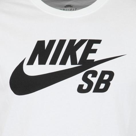 Nike T-Shirt SB Logo weiß/schwarz 