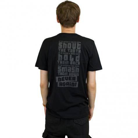 St.Pauli T-Shirt Gegen Rechts schwarz