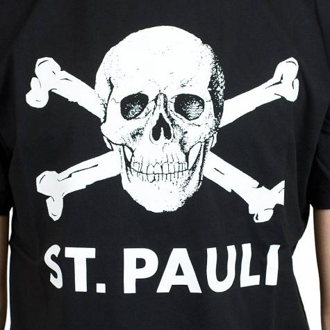 St.Pauli T-Shirt Totenkopf I schwarz/weiß 