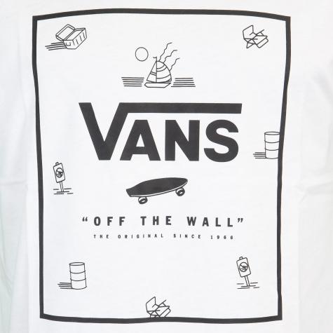 Vans Classic Print Box Herren T-Shirt weiß 