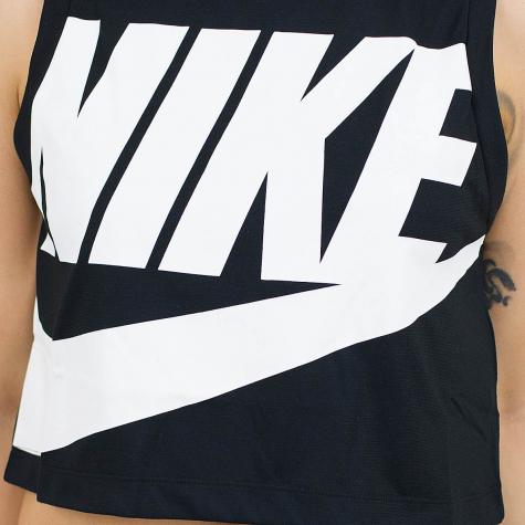Nike Damen Tanktop Essential Crop schwarz/weiß 