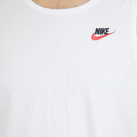Nike Tanktop Club Embroidered Futura weiß/rot 