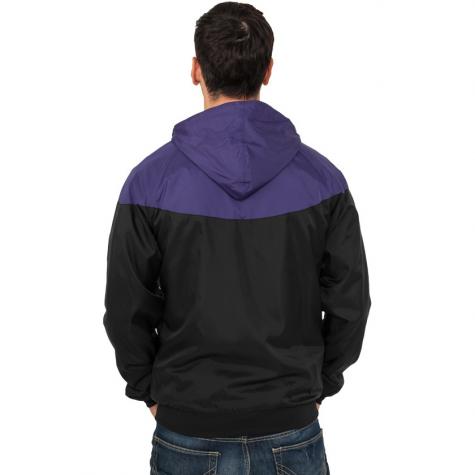 Jacke Urban Classics Arrow Windrunner Regular Fit black/purple 