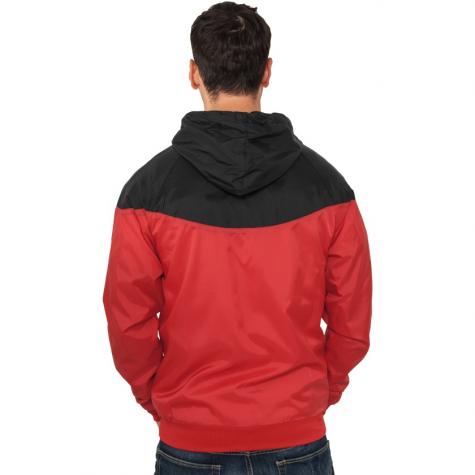 Jacke Urban Classics Arrow Windrunner Regular Fit red/black 
