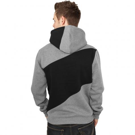Urban Classics Hoody Zig Zag grau/schwarz/charcoal 