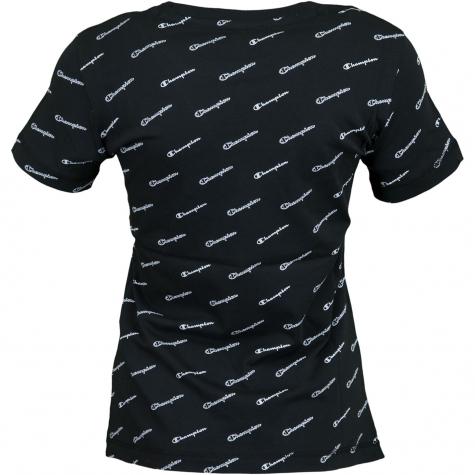 Champion Damen T-Shirt Crewneck schwarz/weiß 