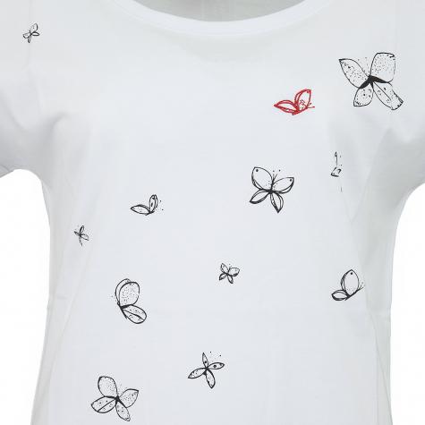 Iriedaily Damen T-Shirt Butterflies weiß 