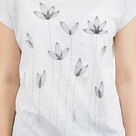 Iriedaily Damen T-Shirt La Fleur weiß 