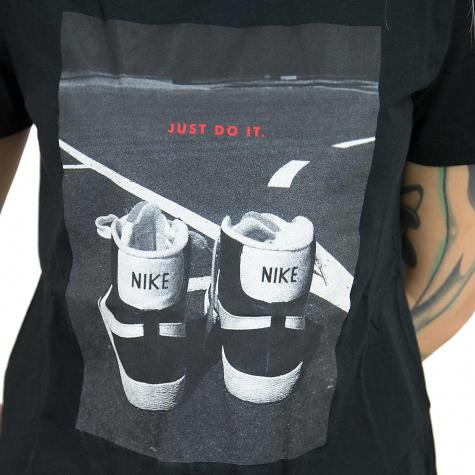 Nike Damen T-Shirt Footwear schwarz 