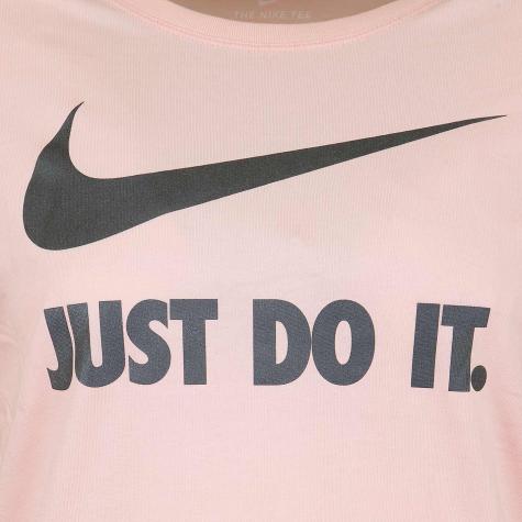 Nike Damen T-Shirt Just Do It Swoosh pink/schwarz 