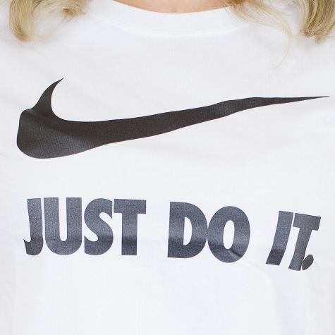 Nike Damen T-Shirt Just Do It Swoosh weiß/schwarz 