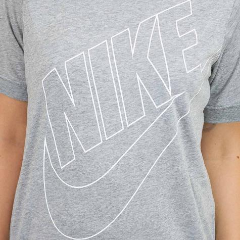 Nike Damen T-Shirt Logo grau/weiß 