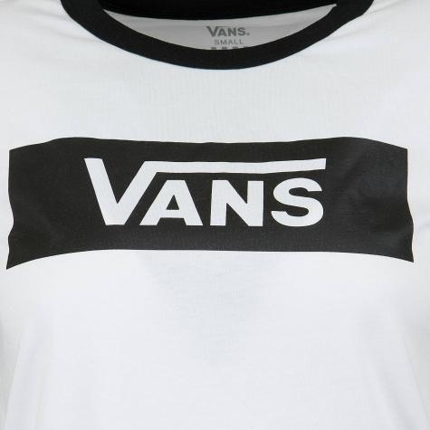 Vans Damen T-Shirt V Tangle Range Ringer weiß/schwarz 