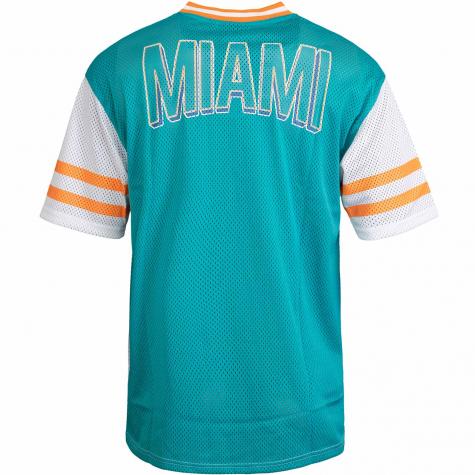 Trikot New Era NFL Wordmark Miami Dolphins white/aqua 