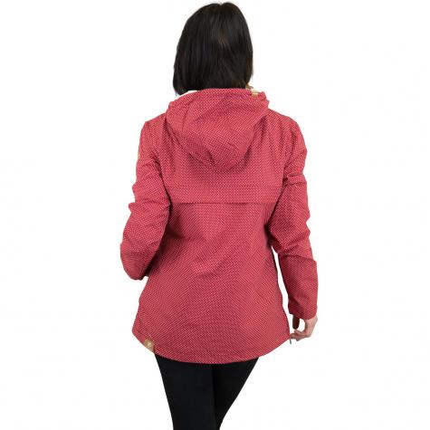 Ragwear Damen Windbreaker Melany Dots rot