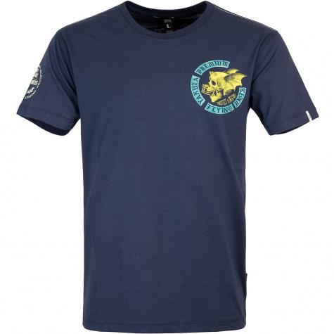 Yakuza Premium Herren T-Shirt 3010 Navy dunkelblau 