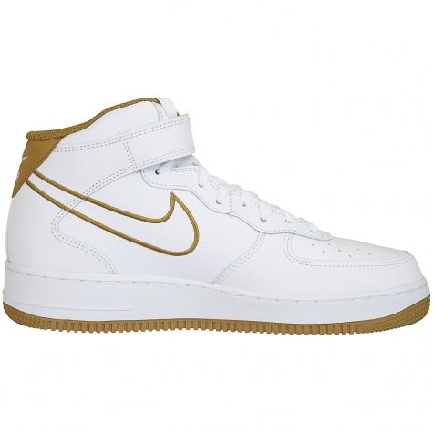 Nike Sneaker Air Force 1 Mid ´07 Leather weiß/braun
