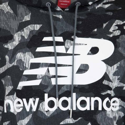 New Balance Hoody Printed Essentials Stacked Logo camo 