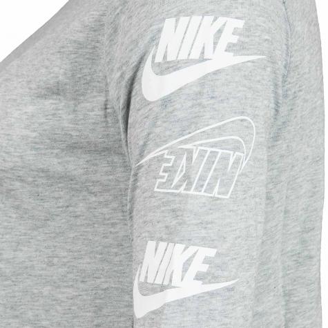 Nike Damen Longsleeve Futura Flip Crop grau 