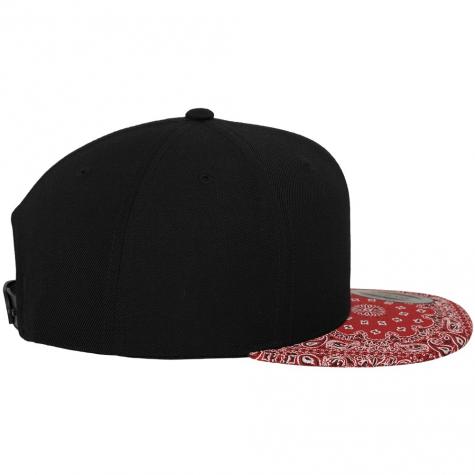 Bandana Snapback Cap black/red 