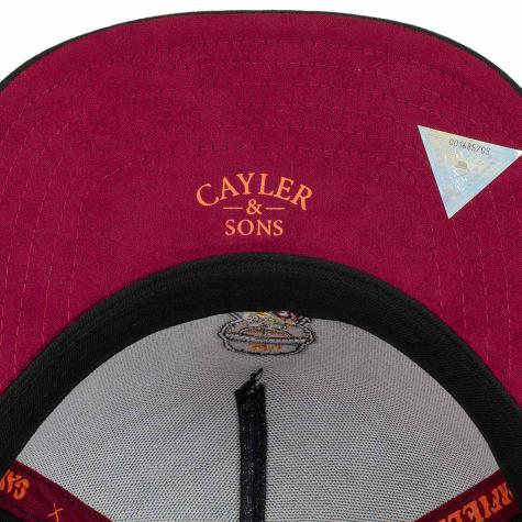 Cayler & Sons Snapback Cap White Label Merch Garfield schwarz/weinrot
