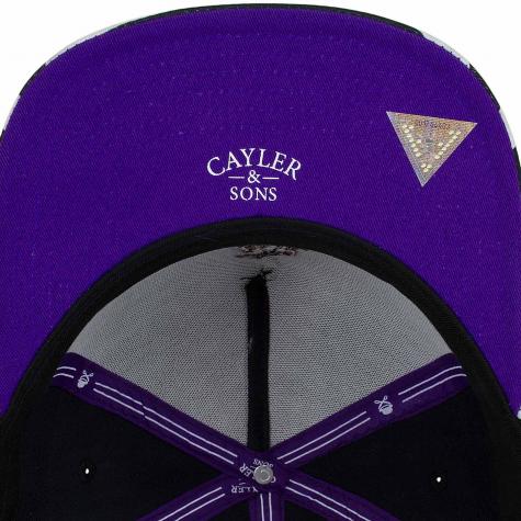 Cayler & Sons Snapback Cap White Label Purple Swag schwarz 