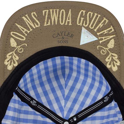 Cayler & Sons Snapback Cap White Label Wiesn 2017 grau/braun