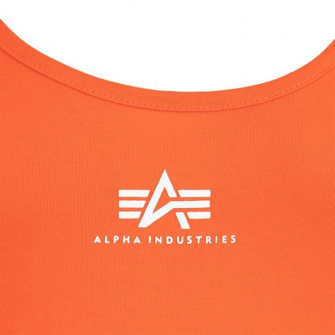 Alpha Industries Small Logo Kleid rot 